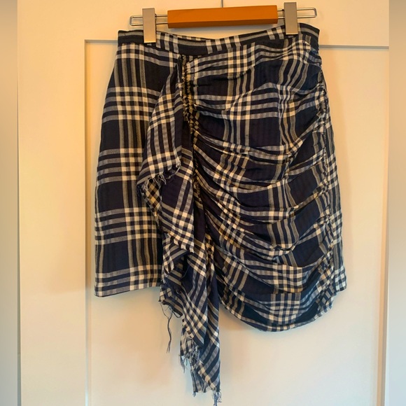 Blue and white mini skirt - Picture 1 of 1